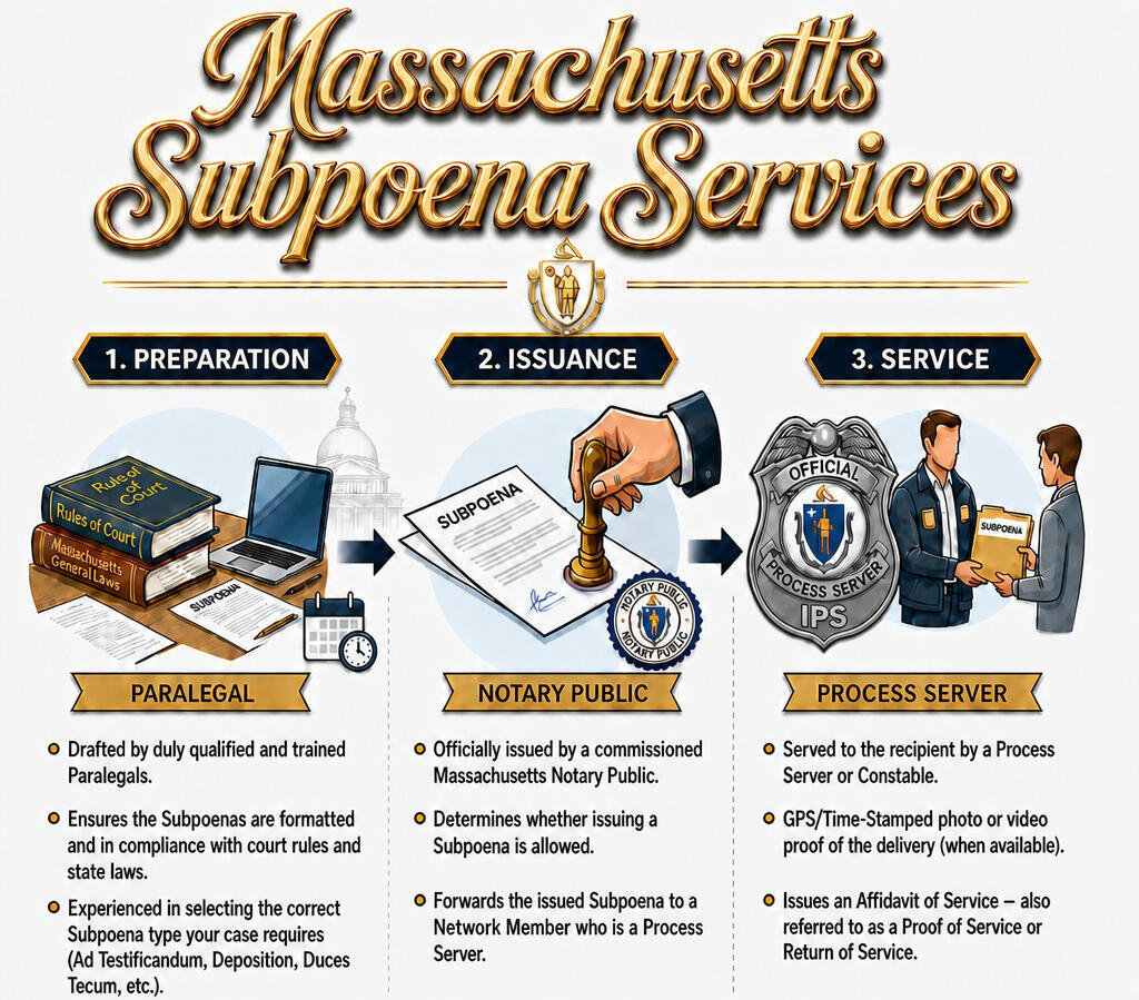 Massachusetts Subpoena Workflow Massachusetts Subpoena Workflow